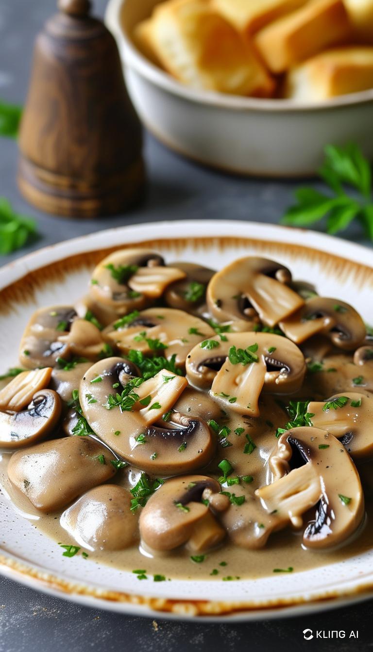 Cremet svampepasta